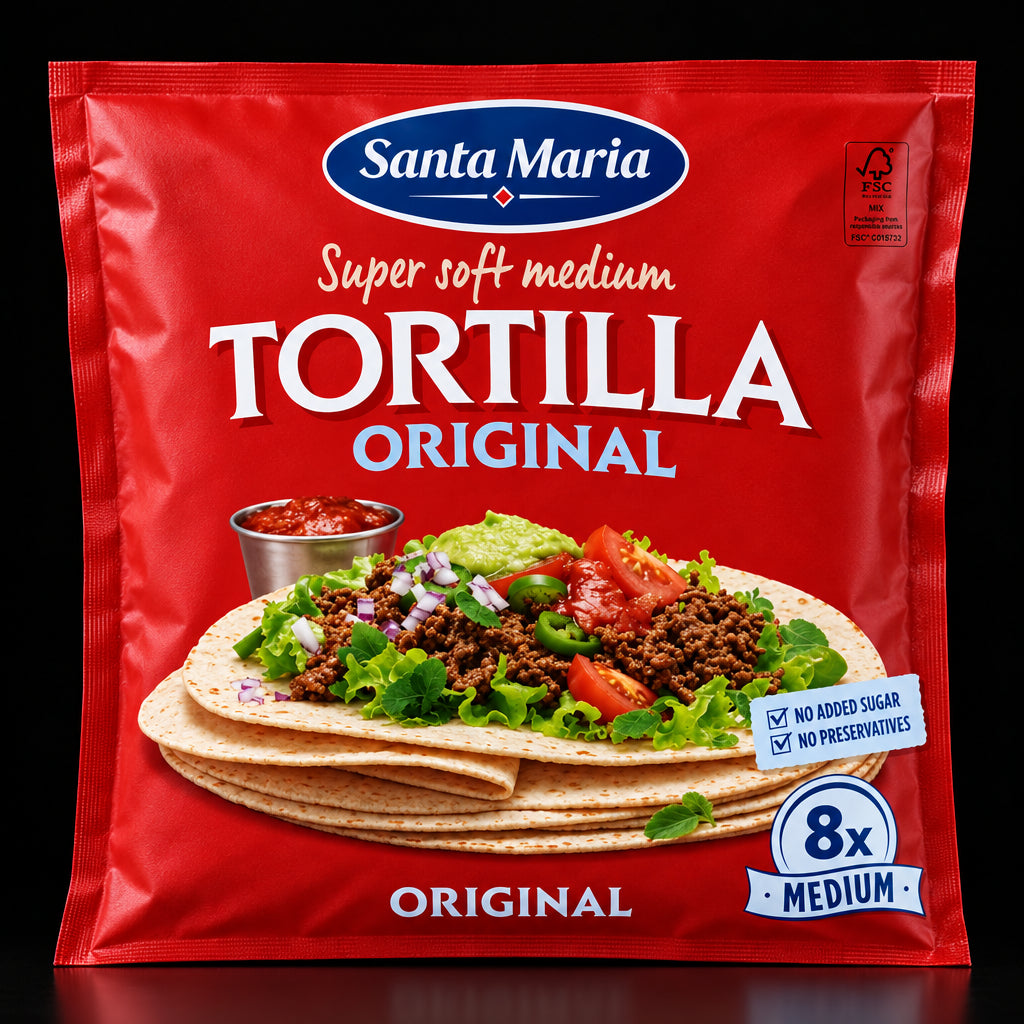 Santa Maria Original Tortillas Medium 8 Pack 320g