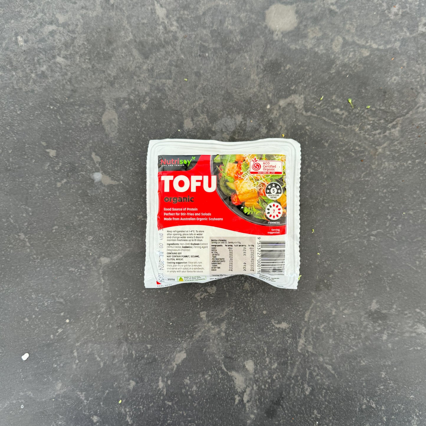 Organic Nutrisoy Tofu Plain 350g