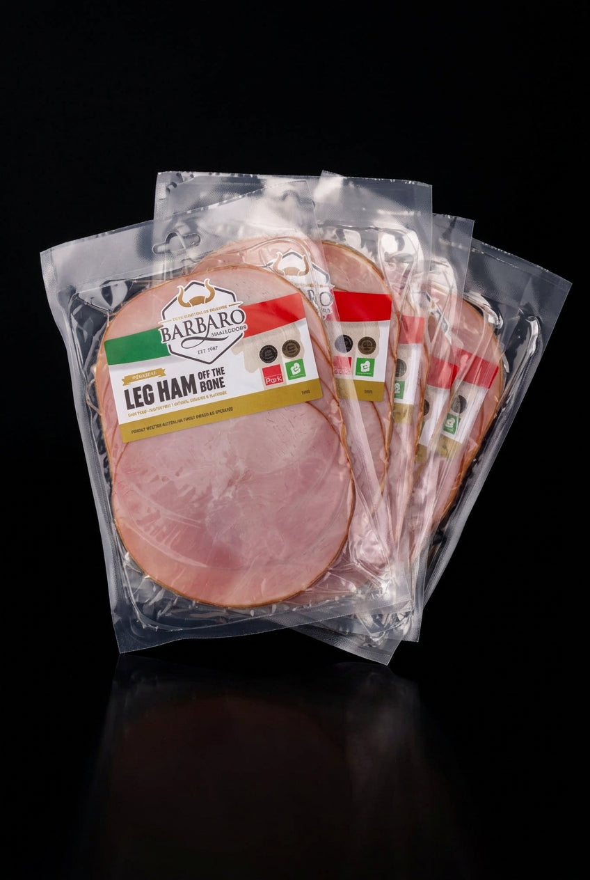 Barbaro Retail Leg Ham F/R Nitrate Free Sliced 120g