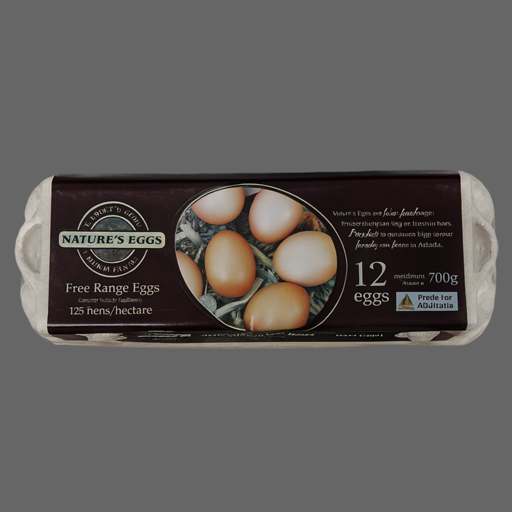 SPECIAL **Nature's Eggs Free Range Doz 700g