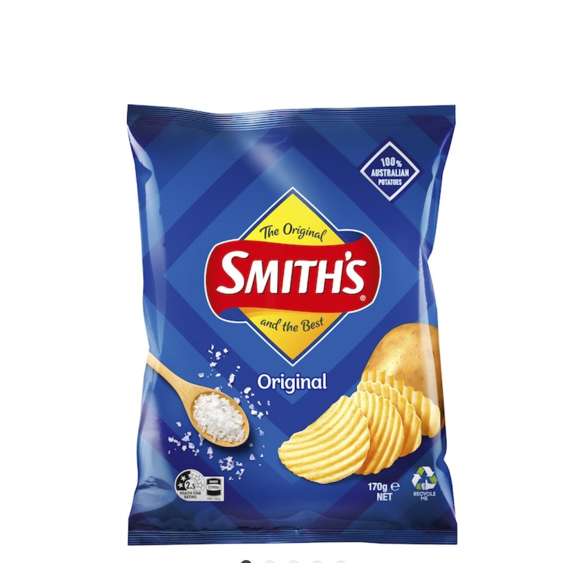 Smith's Crinkle Cut Potato Chips Original 170g
