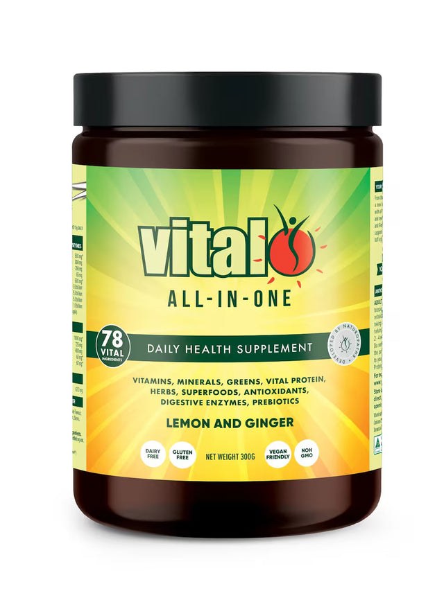 Vital All in One Daily Health Supplement Lemon and Ginger 240g