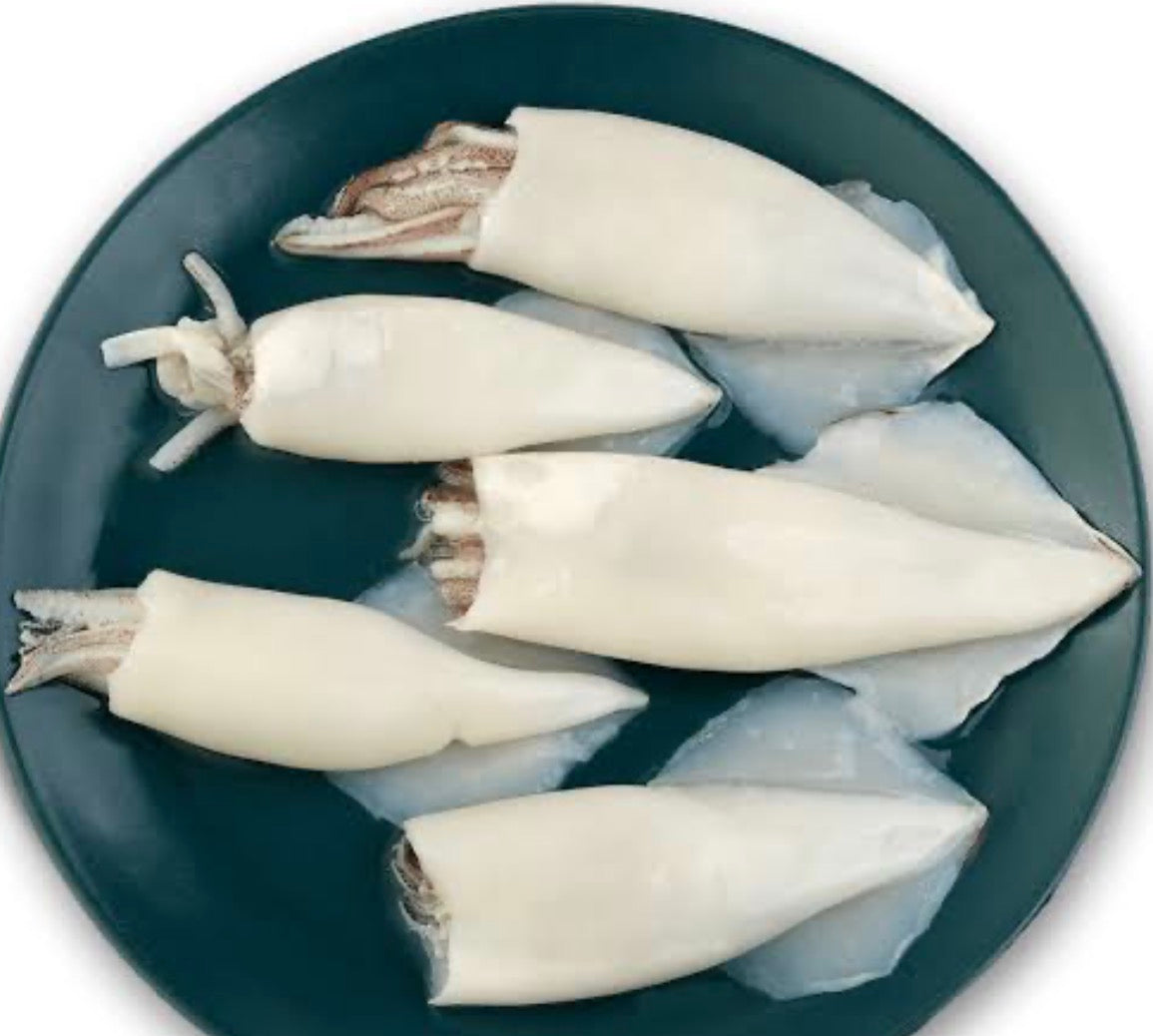 SPECIAL Baby Squid whole cleaned lolligo (400g frozen repacked)