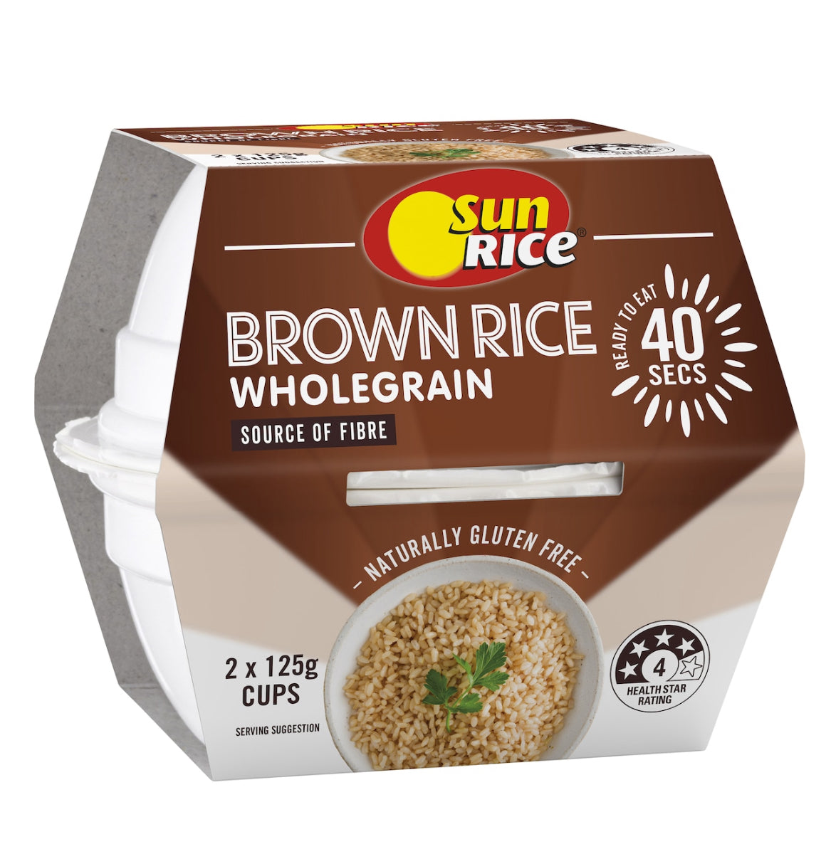 Sunrise Brown Wholegrain Rice 2pk & 240g