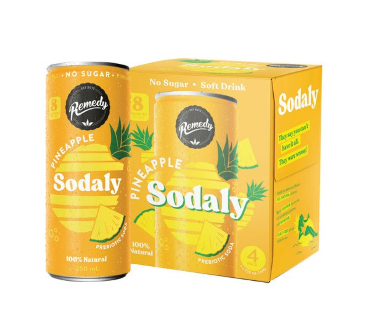 Remedy Sodaly Pineapple 4x250mL