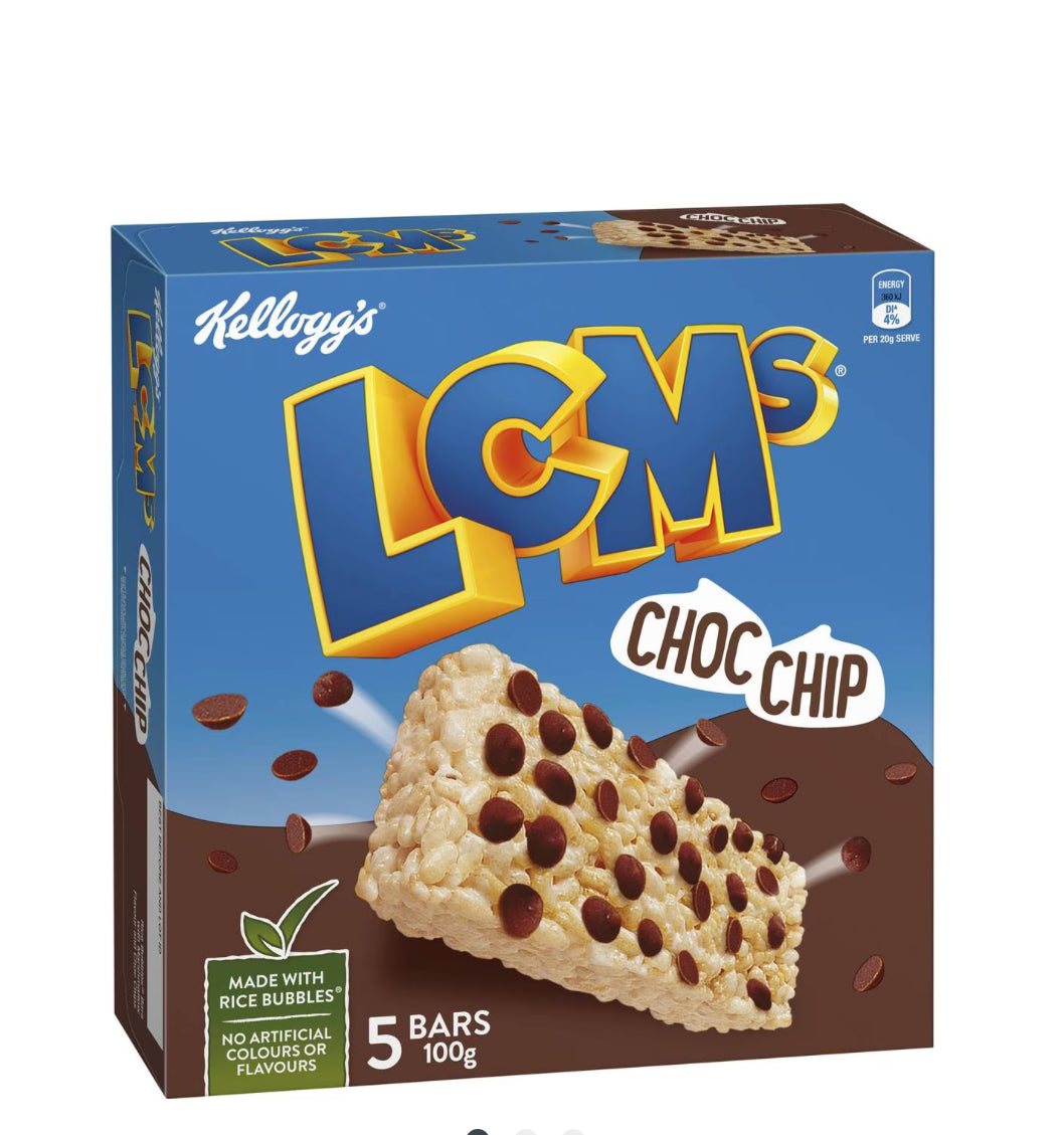 Kellogg’s LCM’s Choc Chip Bars 5pk