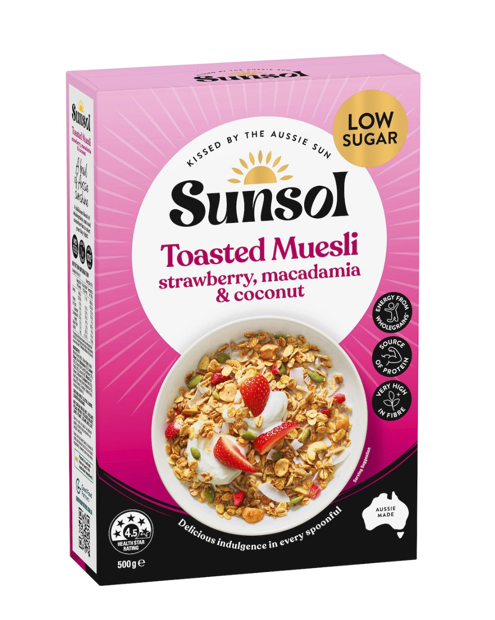 Sunsol Granola Almond & Super Berry 450g