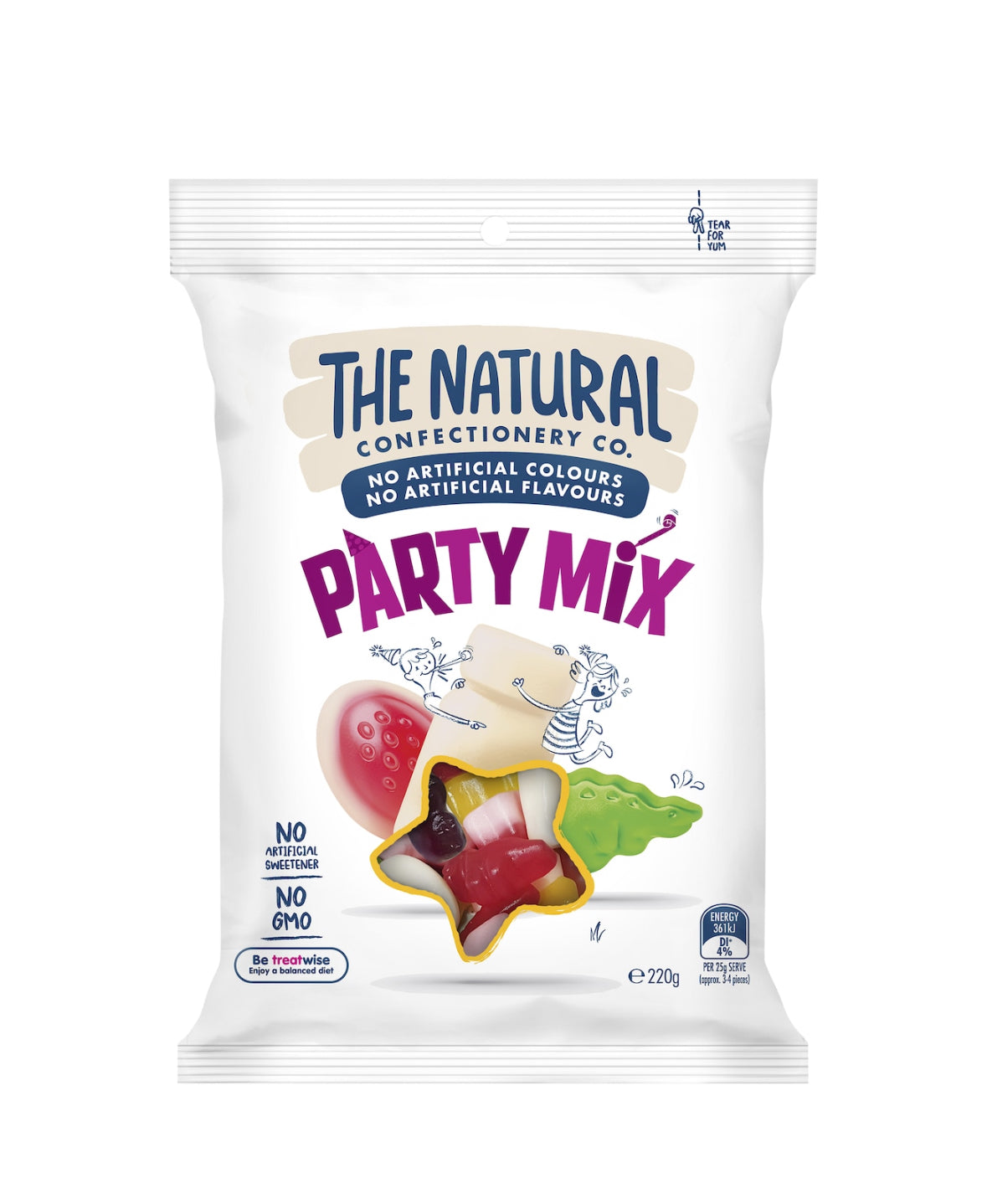 The Natural Confectionary Co. Party Mix 180g