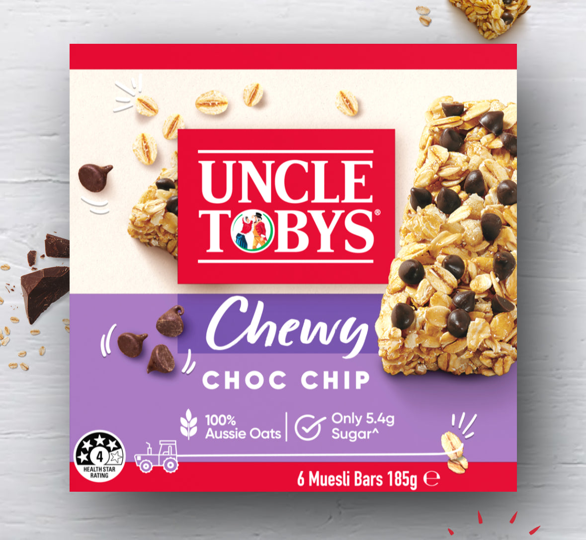Uncle Tobys Chewy Choc Chip Bars