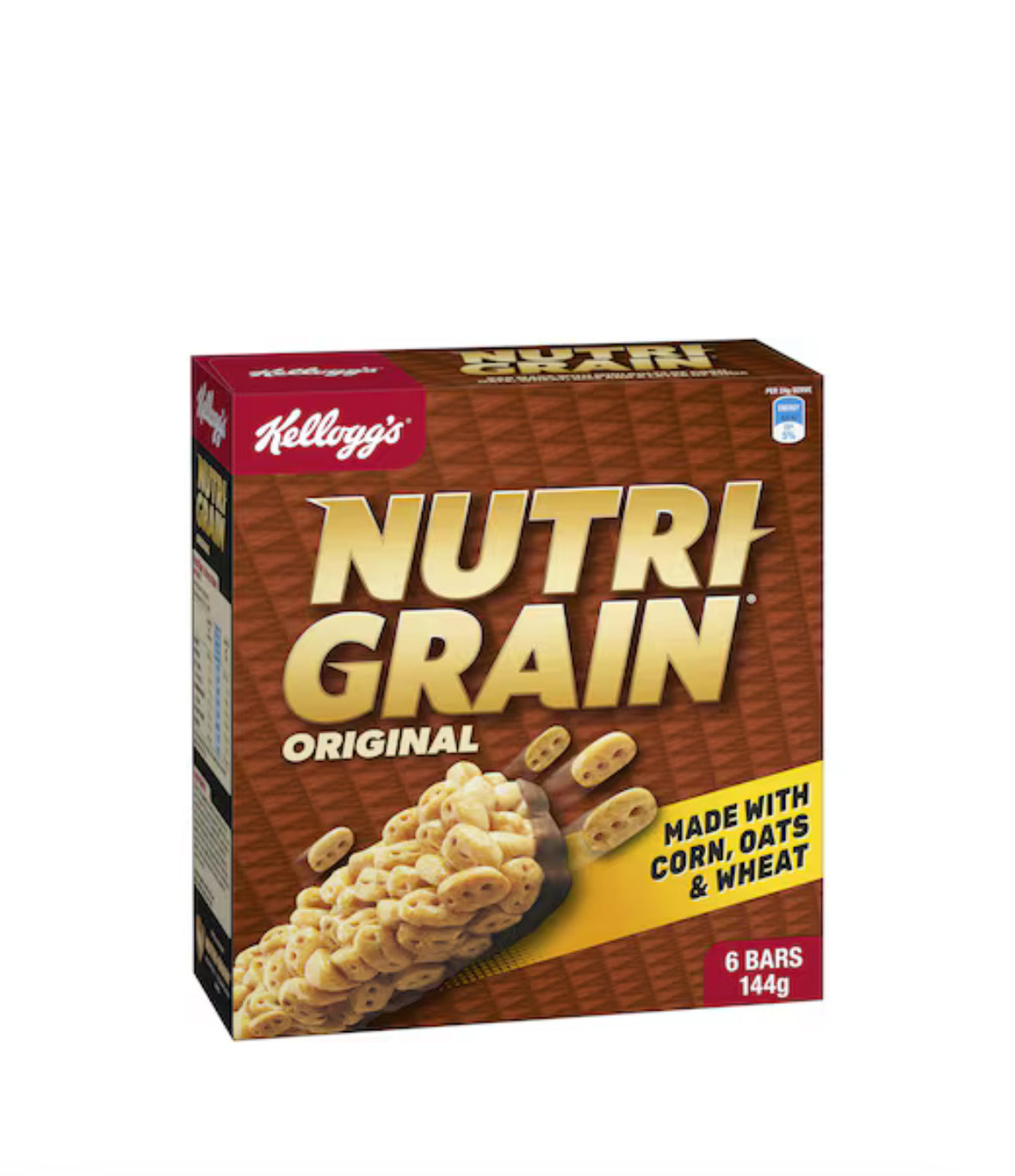 Kellogg's Nutri Grain Original Cereal Snack Bars 6 Pack
