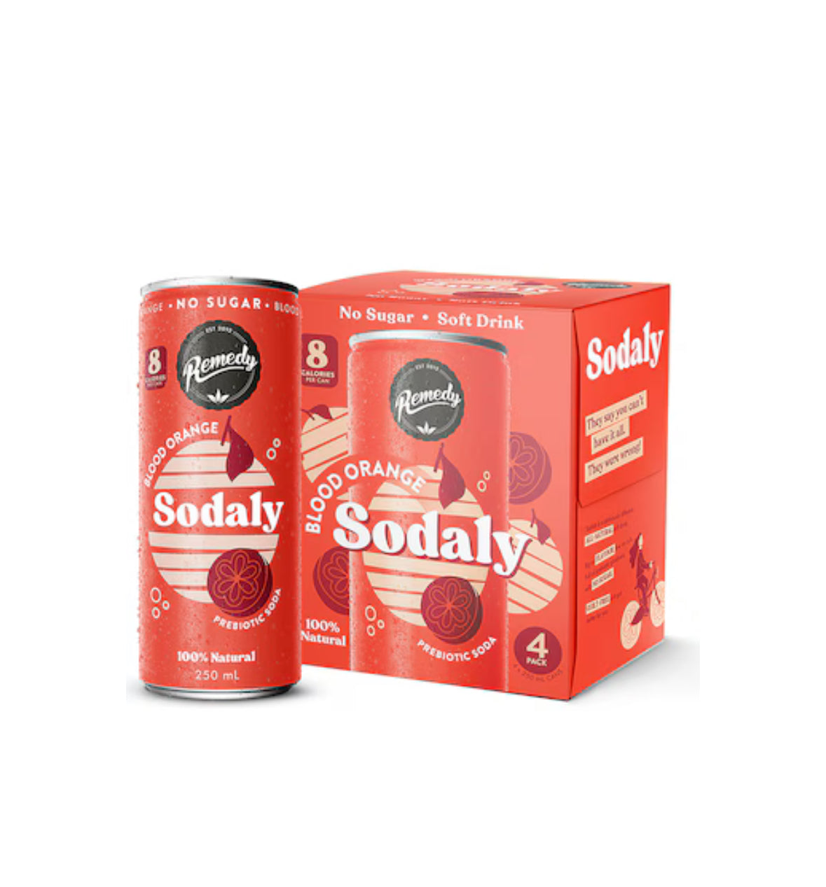 Remedy Sodaly Blood Orange 4 x 250ml