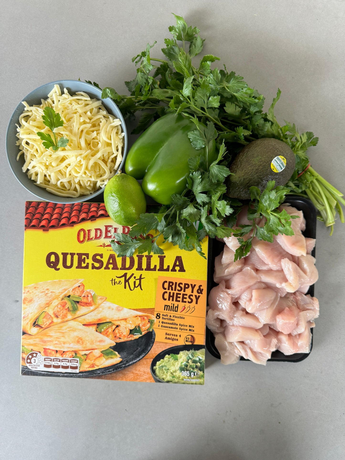 Quesadilla Chicken Crispy Cheesy Meal Kit