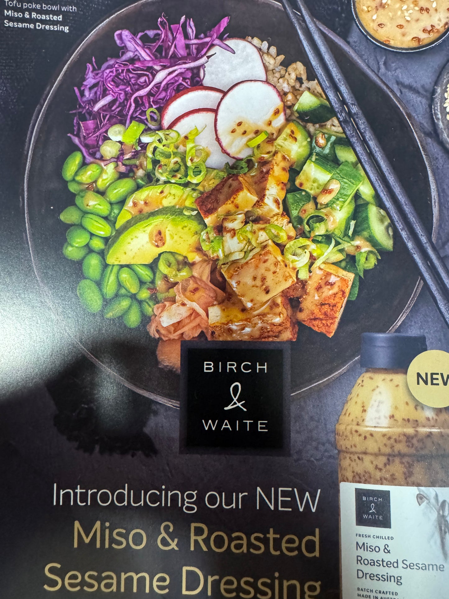 NEW* Miso & Roasted Sesame Dressing 1L Bottle Birch & Waite