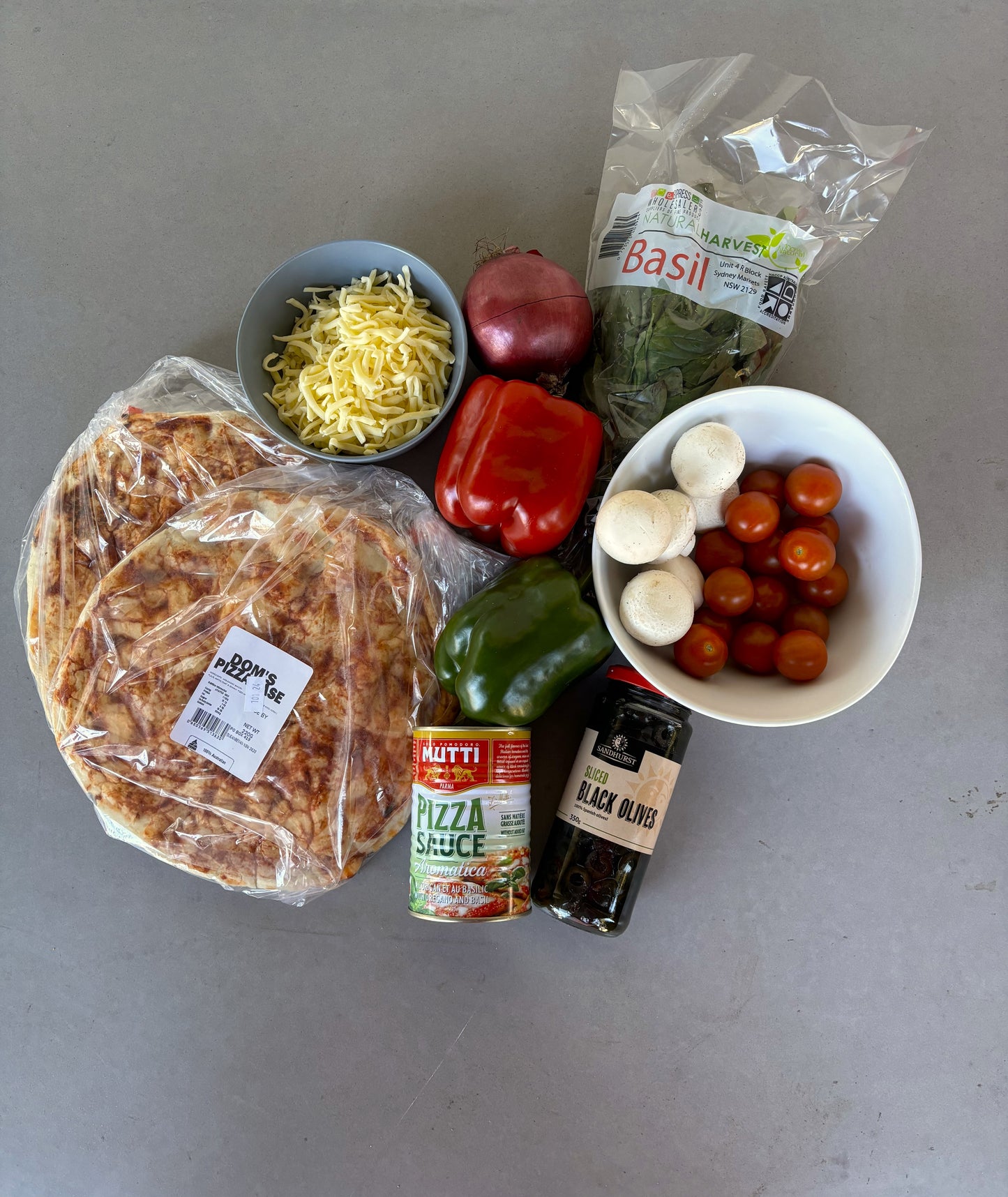 Vegetarian Pizza for Two (All in One Box)