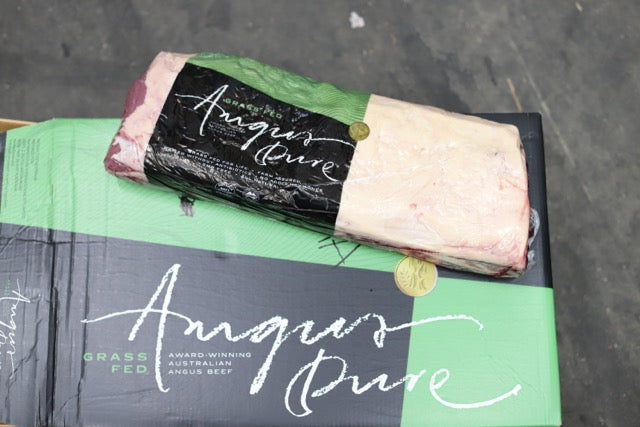 Beef Striploin (Sirloin Whole) Grass Fed Angus MB1+ - Angus Pure - $32.90/kg