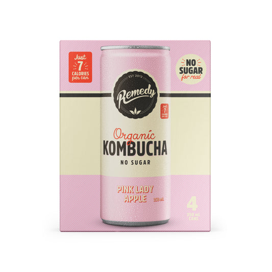 SPECIAL Remedy Pink Apple Kombucha X4 Pack