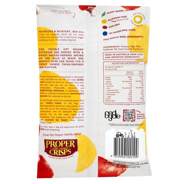 Proper Crisps Big Cut Smoked Paprika 140g