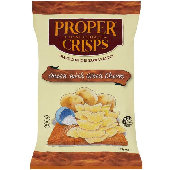 Proper Core Crisps Onion and Chive 150g