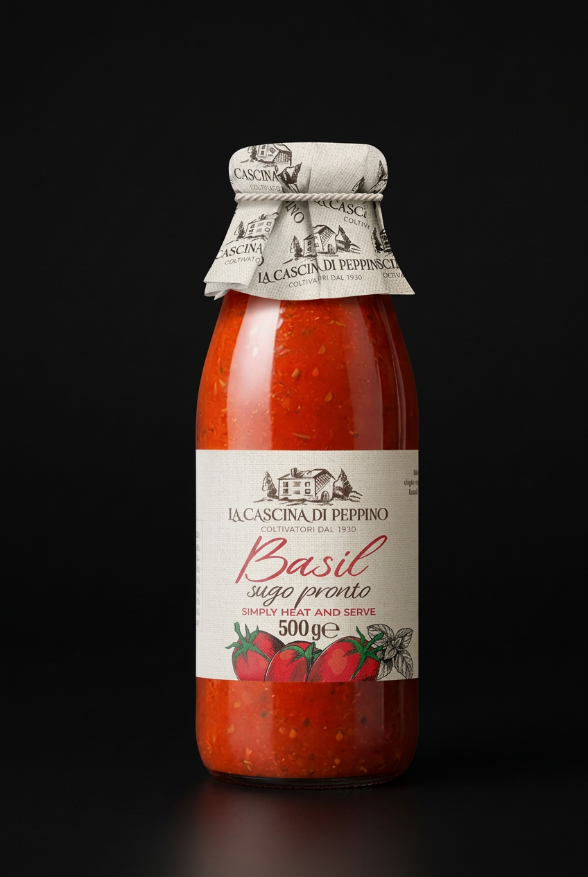 La Cascina Di Peppino Sauce Basil 500g