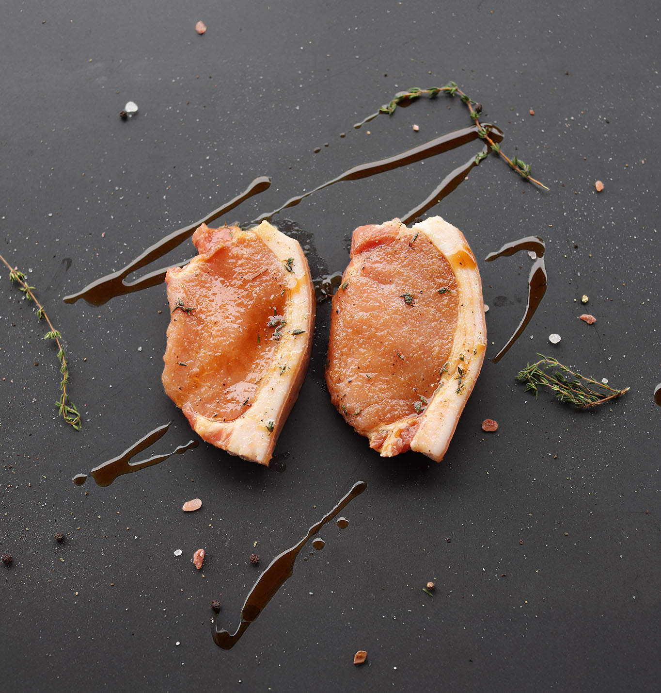 Alpha Prep Kitchen - Caramalised Apple Cider Pork Loin Steak - 2/tray