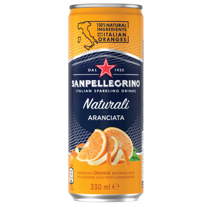 San Pellegrino Flavoured Sparkling Water Aranciata 330ml x4pack