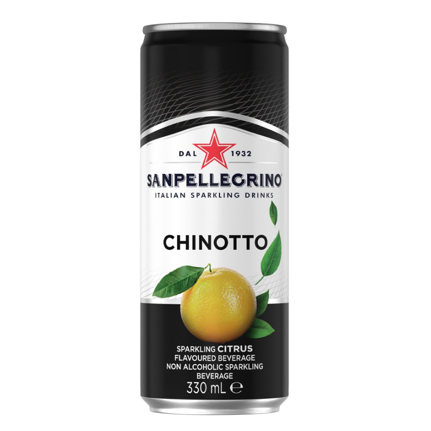 San Pellegrino Flavoured Sparkling Water Chinotto 330ml 4x Pack