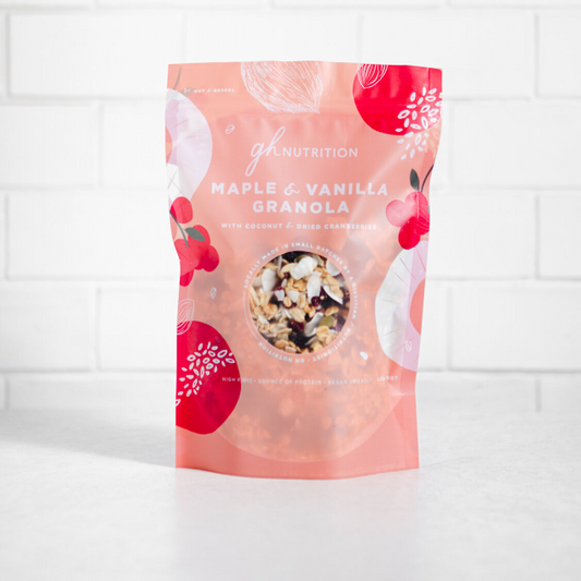 SPECIAL GH Nutrition Maple & Vanilla Granola with Coconut & Dried Cranberries 630g
