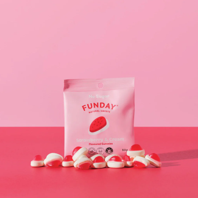 Funday Strawberry & Cream Gummies 50g