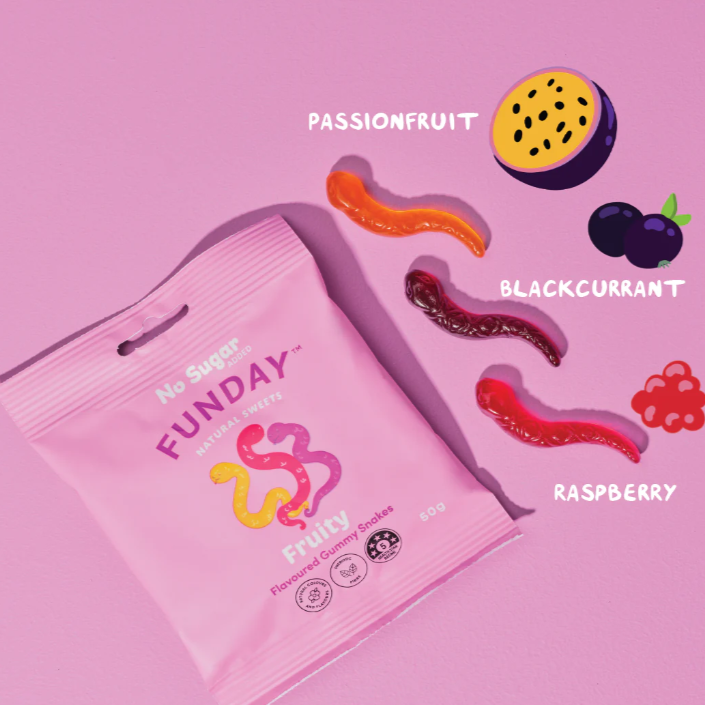 Funday Fruity Gummy Snakes 50g