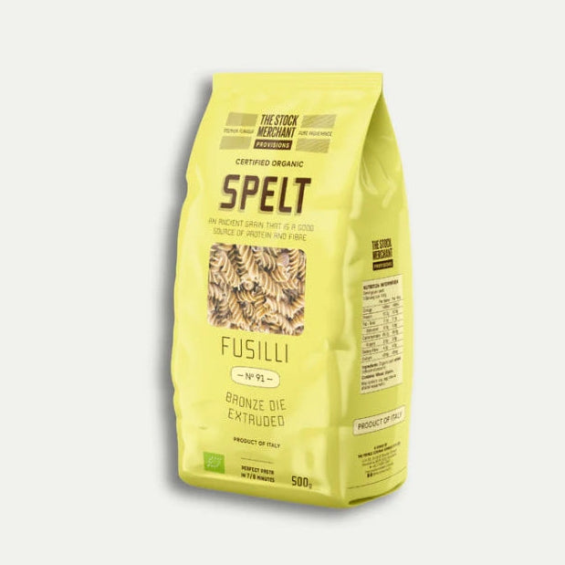 The Stock Merchant Organic Spelt Pasta Fusilli No.91 500G