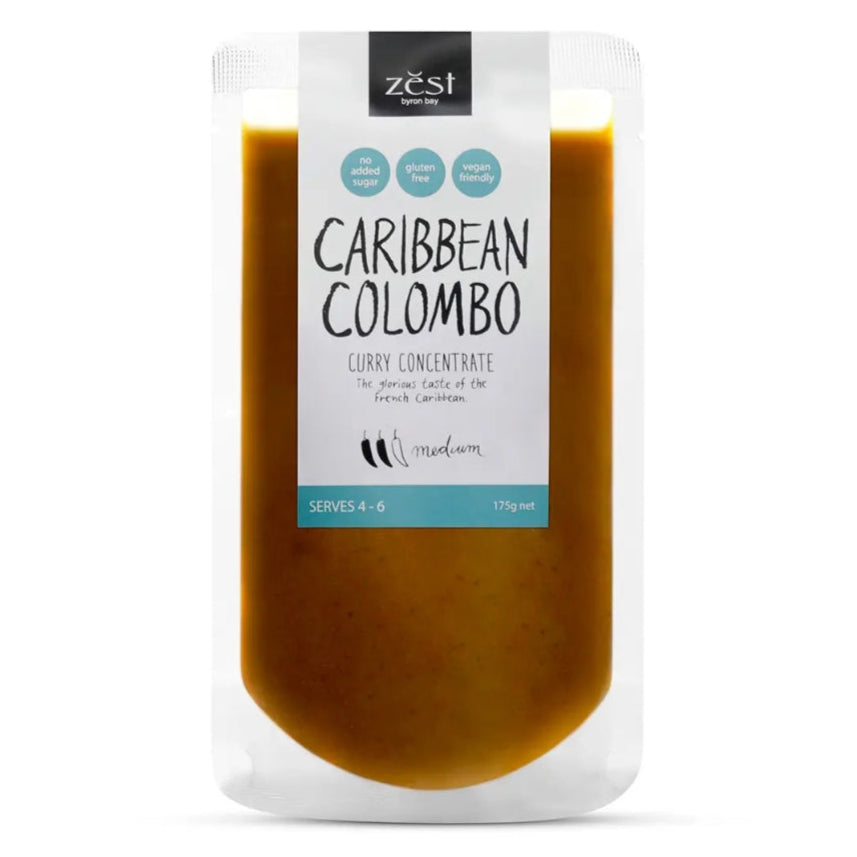 Zest Byron Bay Caribbean Colombo Curry Concentrate Medium 175g