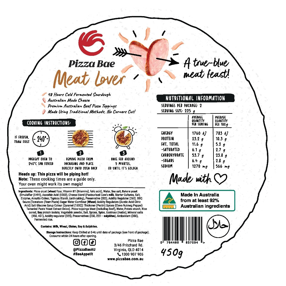 SPECIAL Pizza Bae Meat Lover 450g