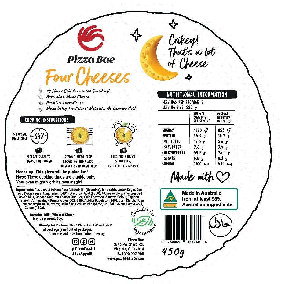 SPECIAL Pizza Bae Four Cheeses 450g