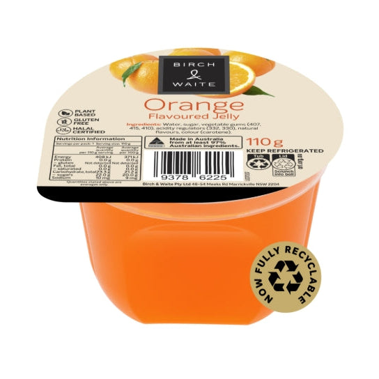 Birch & Waite Orange Flavour Jelly 110g