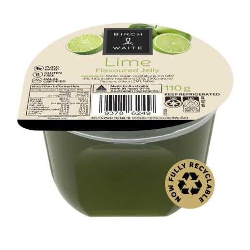 Birch & Waite Lime Flavour Jelly 110g