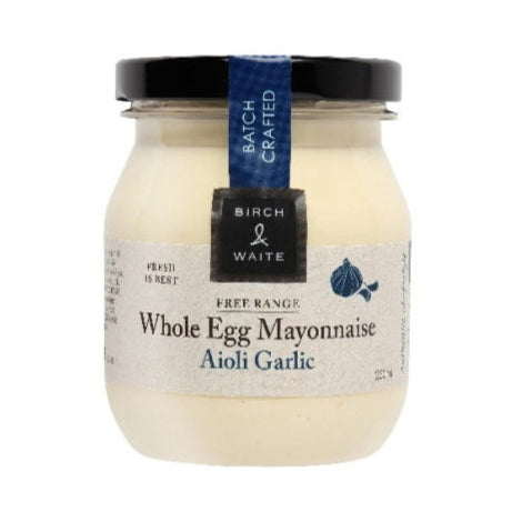 Birch & Waite Whole egg Mayonnaise Aioli Garlic 250ml