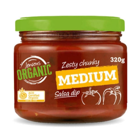 Jensens Organic Salsa Dip Medium 320g