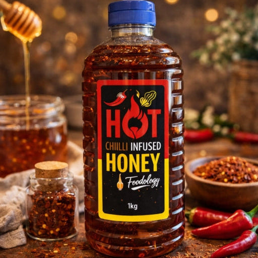 Foodology Hot Chili Infused Honey Squeeze Bottle 1kg