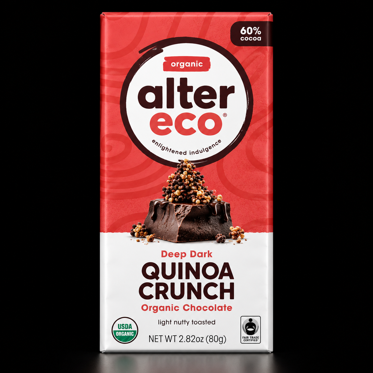 Alter Eco Dark Chocolate Quinoa 80g