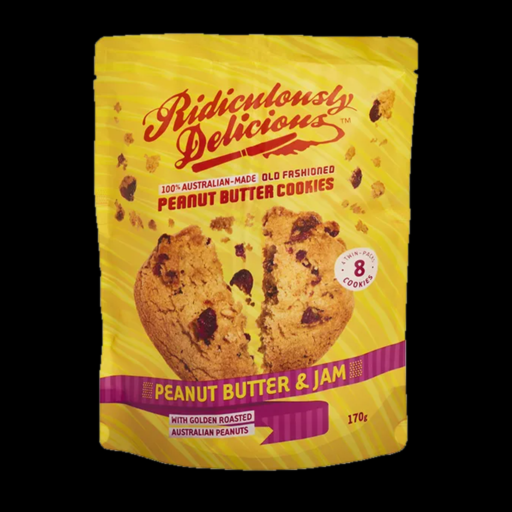 Ridiculously Delicious Peanut Butter & Jam Cookies 170g
