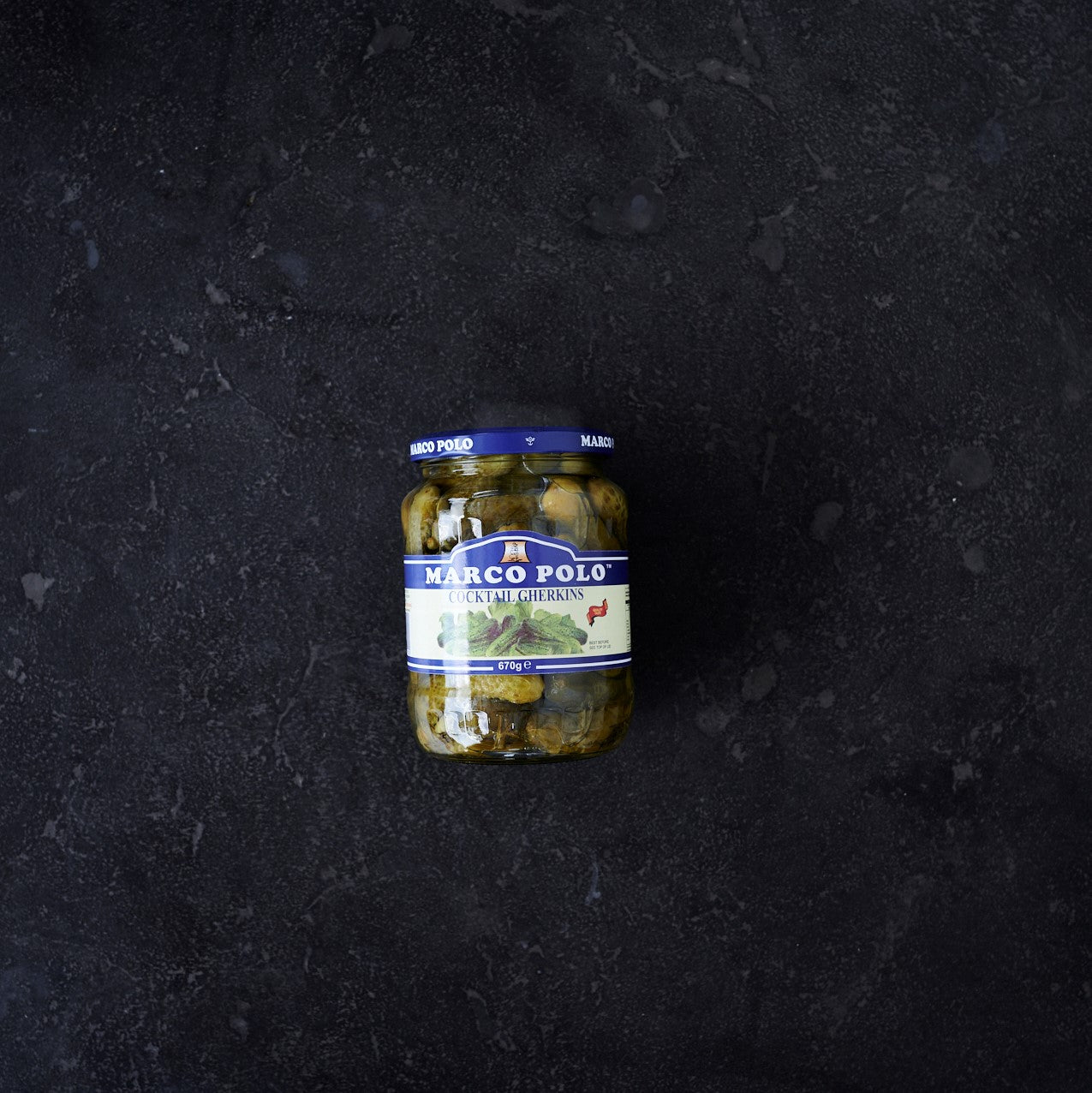 Marco Polo Cocktail Gherkins 670g
