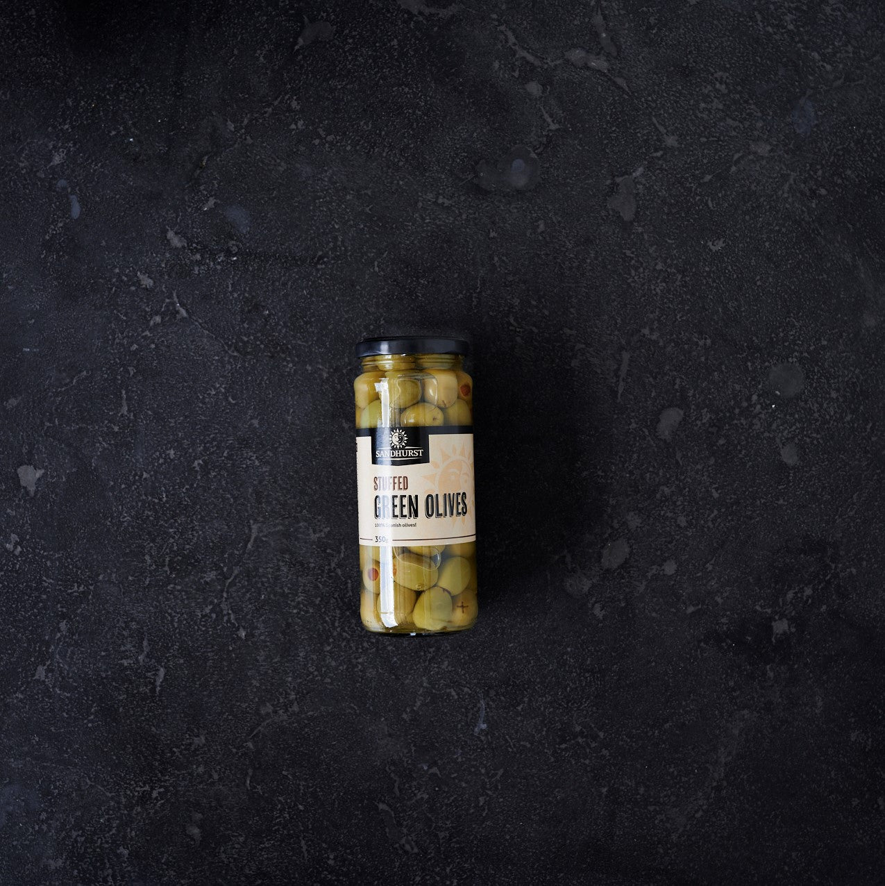 Sandhurst Stuffed Green Olives 350g