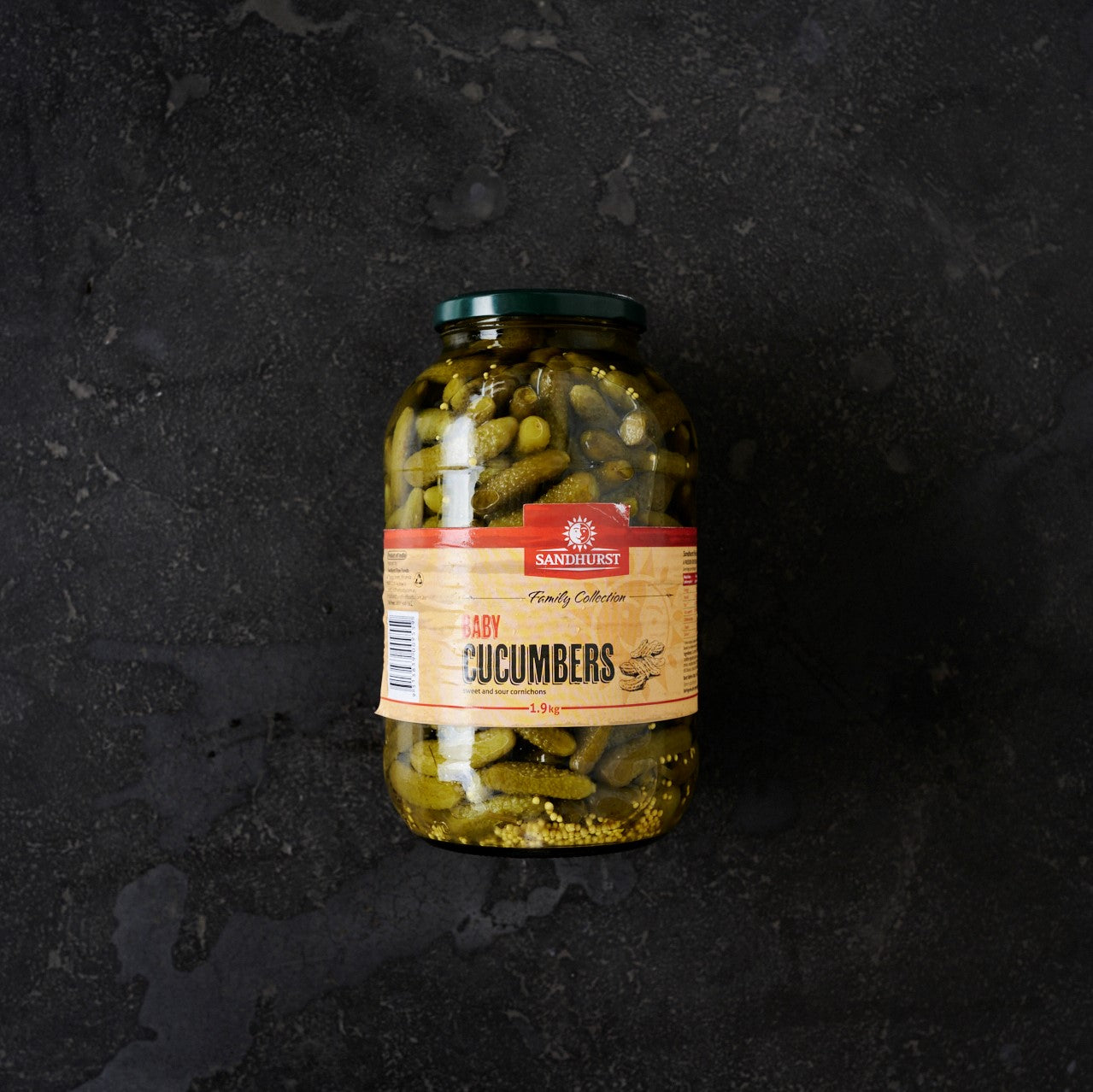 Sandhurst Cornichons Baby Cucumbers 1.9kg