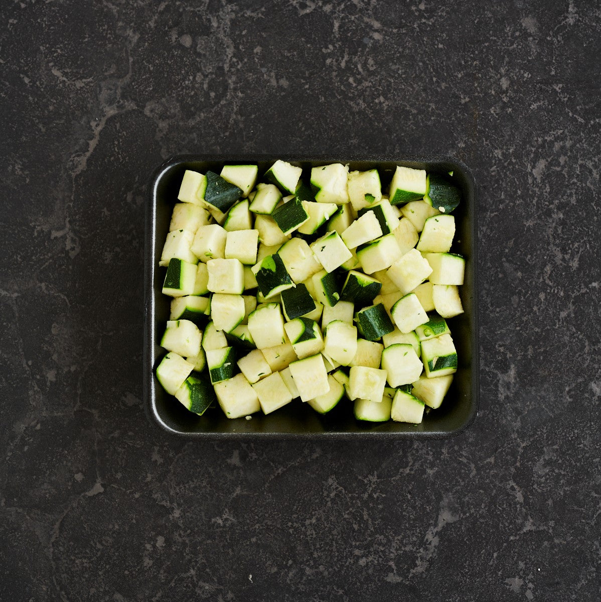 Prepped & Packed - Zucchini Diced 20mm - 500g