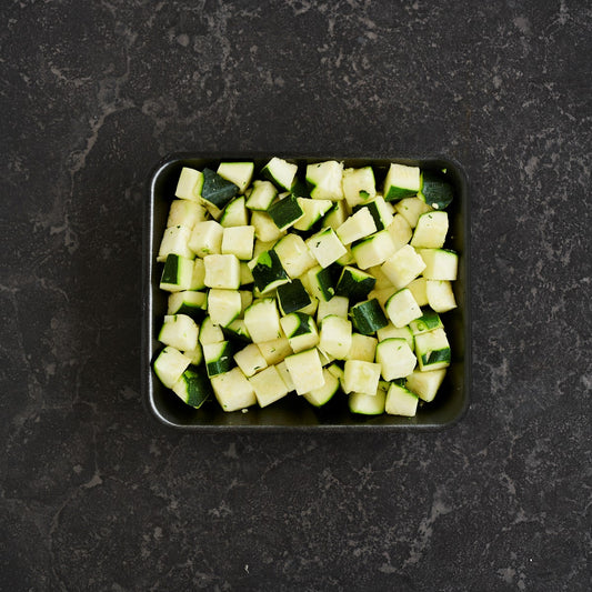 Prepped & Packed - Zucchini Diced 20mm - 500g