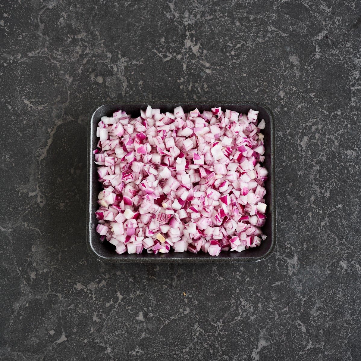 Prepped & Packed - Onions Red Diced 10mm - 500g