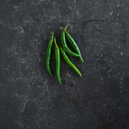 Chilli Long Green 50g Punnet