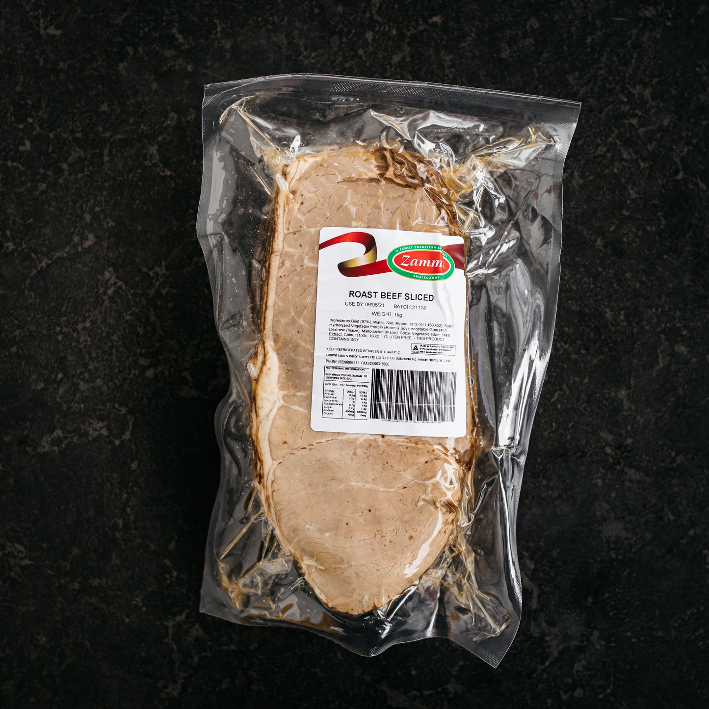 Roast Beef Sliced 1kg Pack