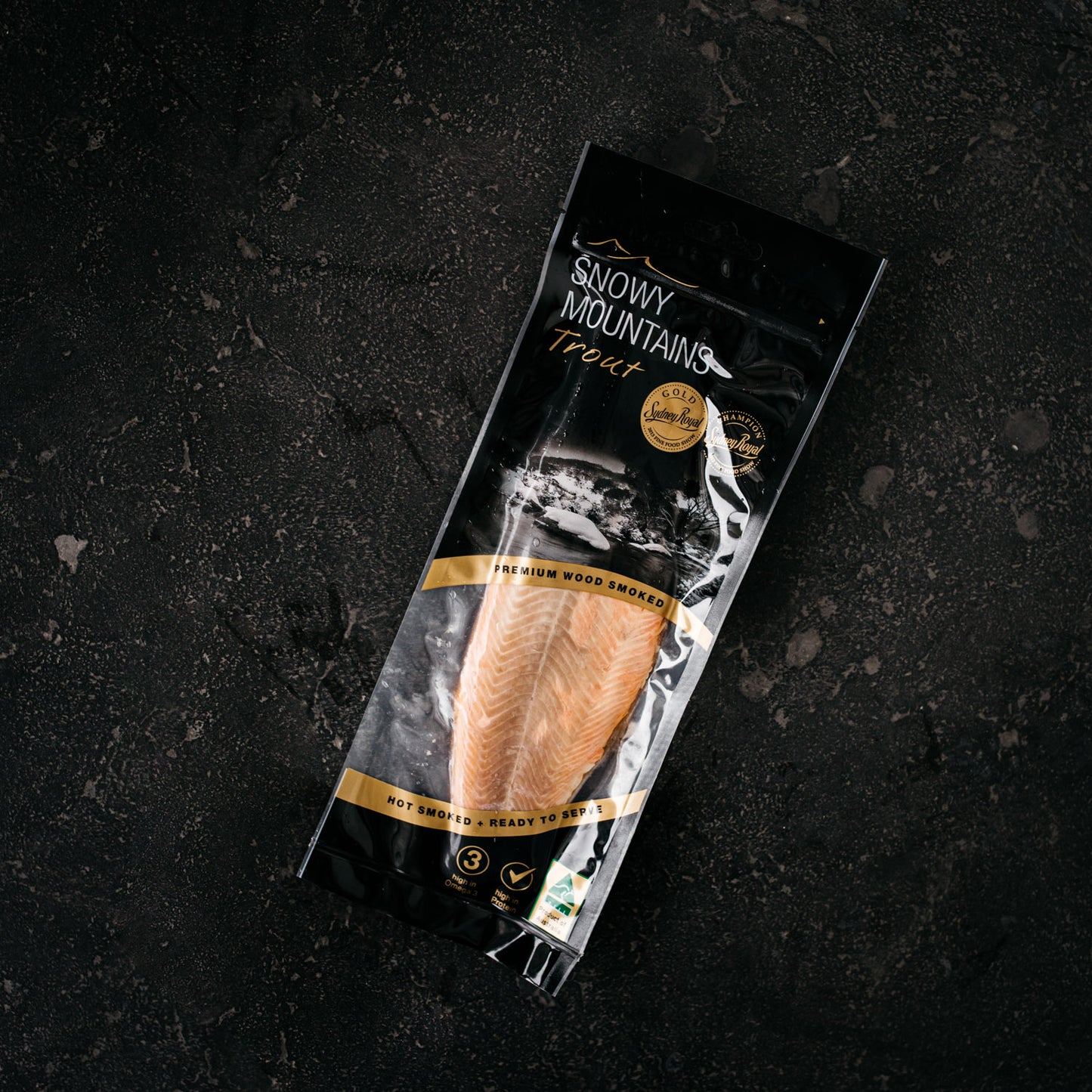 Snowy Mountains Premium Wood Smoked Trout Fillets 150g