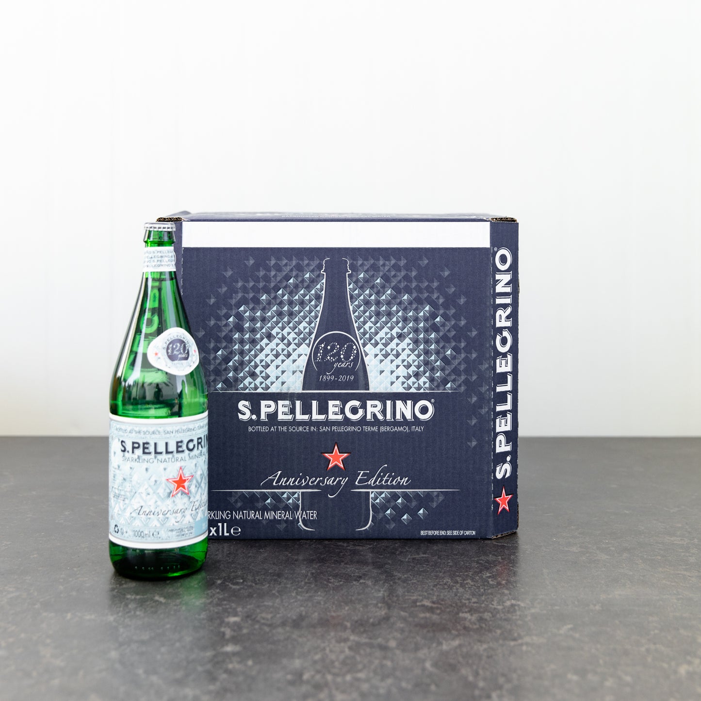 CASE San Pellegrino Sparkling Water 12 x 1 Litre Bottles